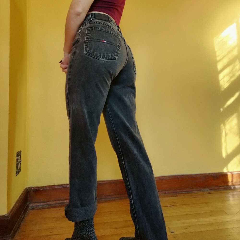 Black Vintage Highwaisted Tommy Hilfiger Jeans